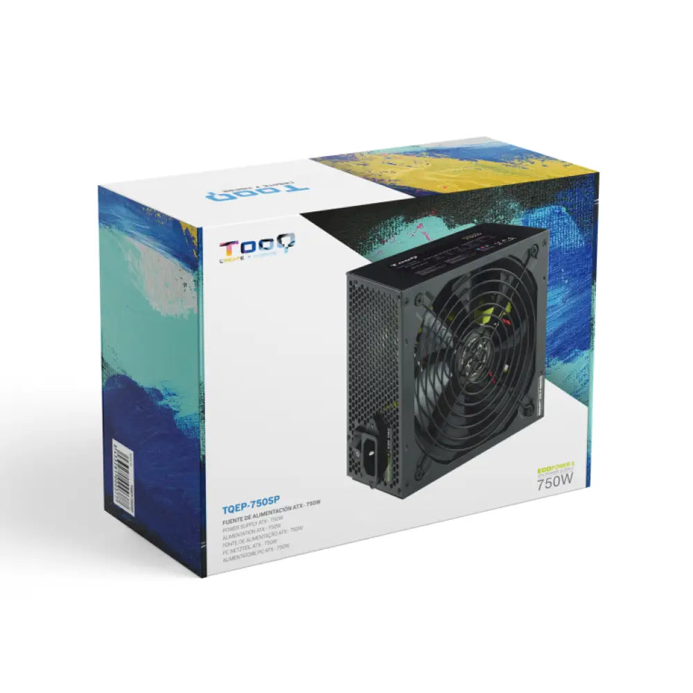 TooQ TQAPOLO-750SP unidad de fuente de alimentación 750 W 20+4 pin ATX ATX Negro - detalle