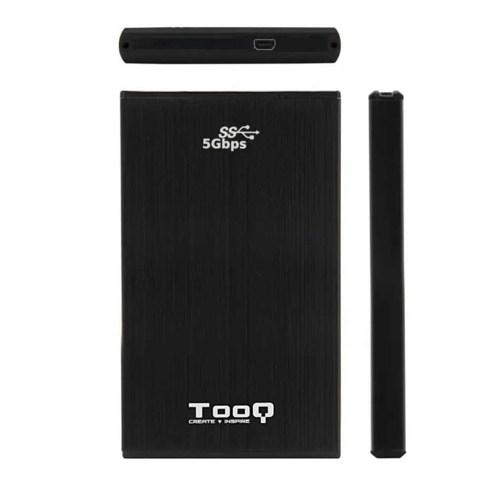 TooQ TQE-2522B caja para disco duro externo Caja de disco duro (HDD) Negro 2.5" - detalle