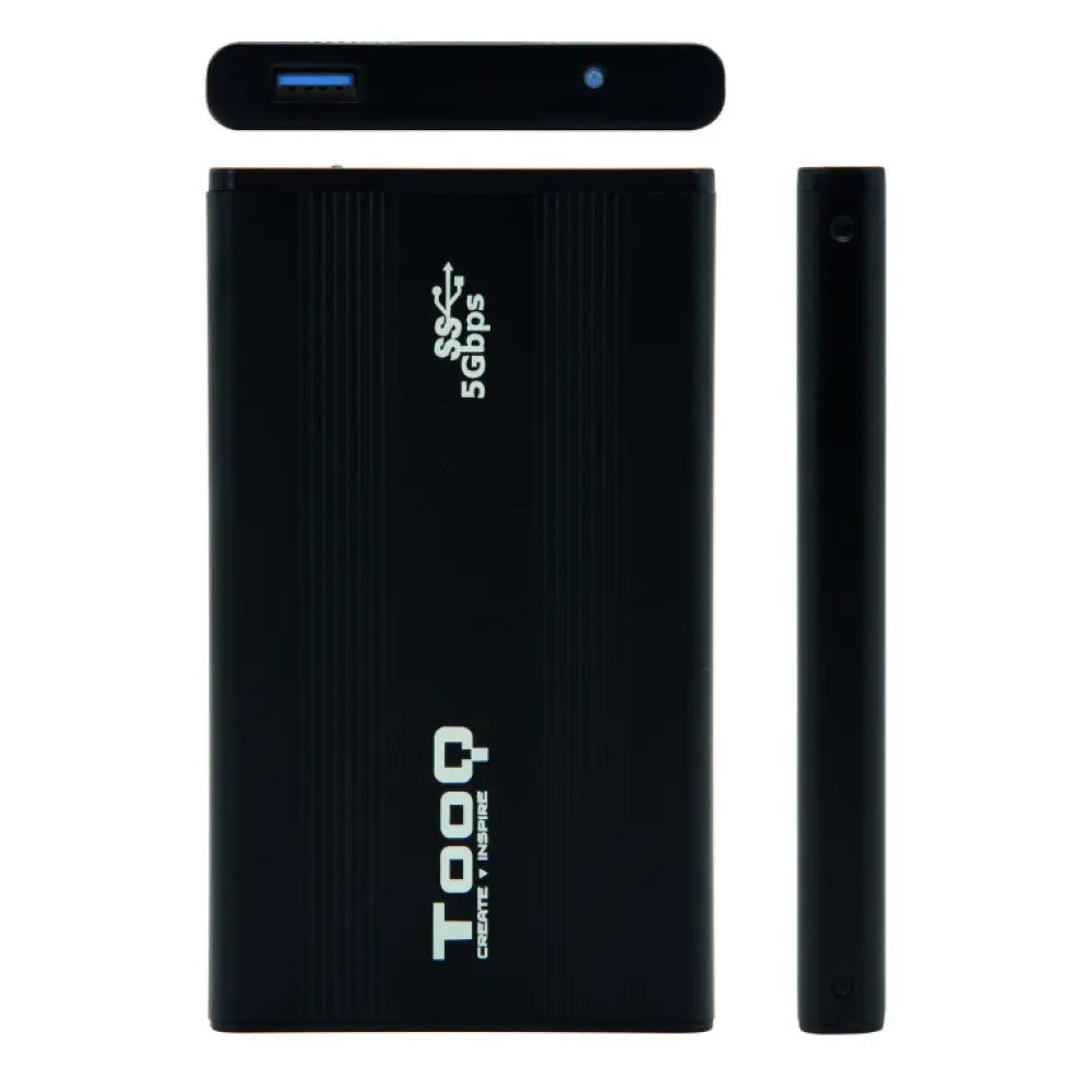 TooQ TQE-2524B caja para disco duro externo Caja de disco duro (HDD) Negro 2.5" - detalle
