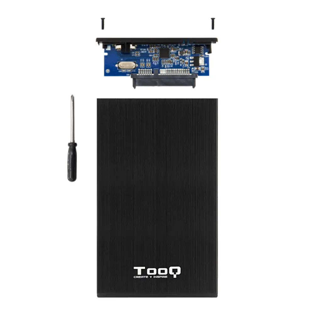 TooQ TQE-2527B caja para disco duro externo Caja de disco duro (HDD) Negro 2.5" - detalle