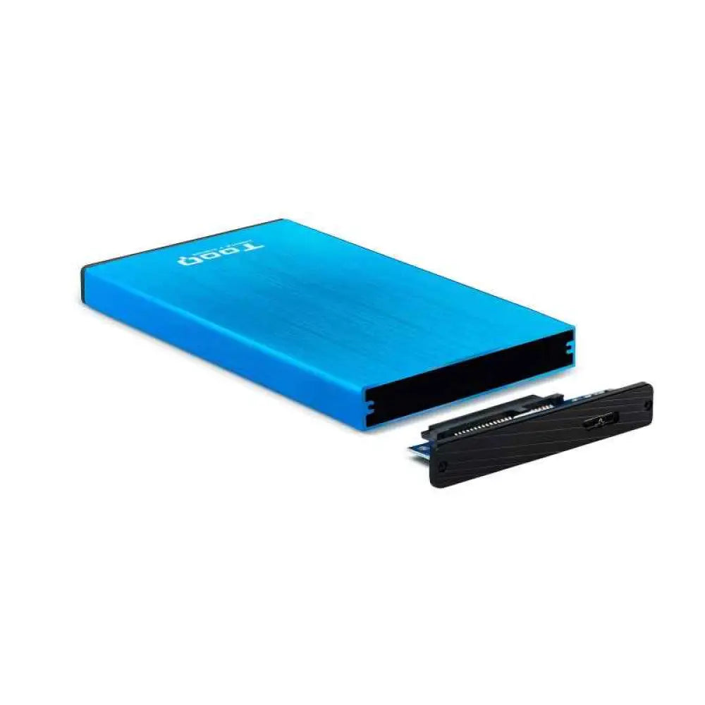Caja externa para HDD de 2.5 pulgadas TooQ TQE-2527BL con conexión USB 3.1 Gen1/USB 3.0 para almacenamiento externo.