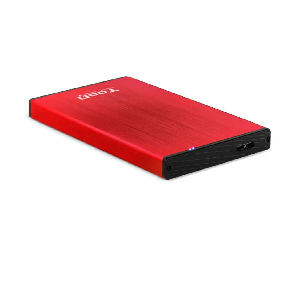 TooQ TQE-2527R caja para disco duro externo Caja de disco duro (HDD) Negro. Rojo 2.5" - detalle