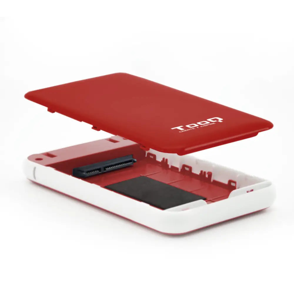 TooQ TQE-2528R caja para disco duro externo Caja externa para unidad de estado sólido (SSD) Rojo 2.5" - detalle