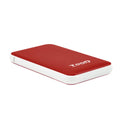TooQ TQE-2528R caja para disco duro externo Caja externa para unidad de estado sólido (SSD) Rojo 2.5"