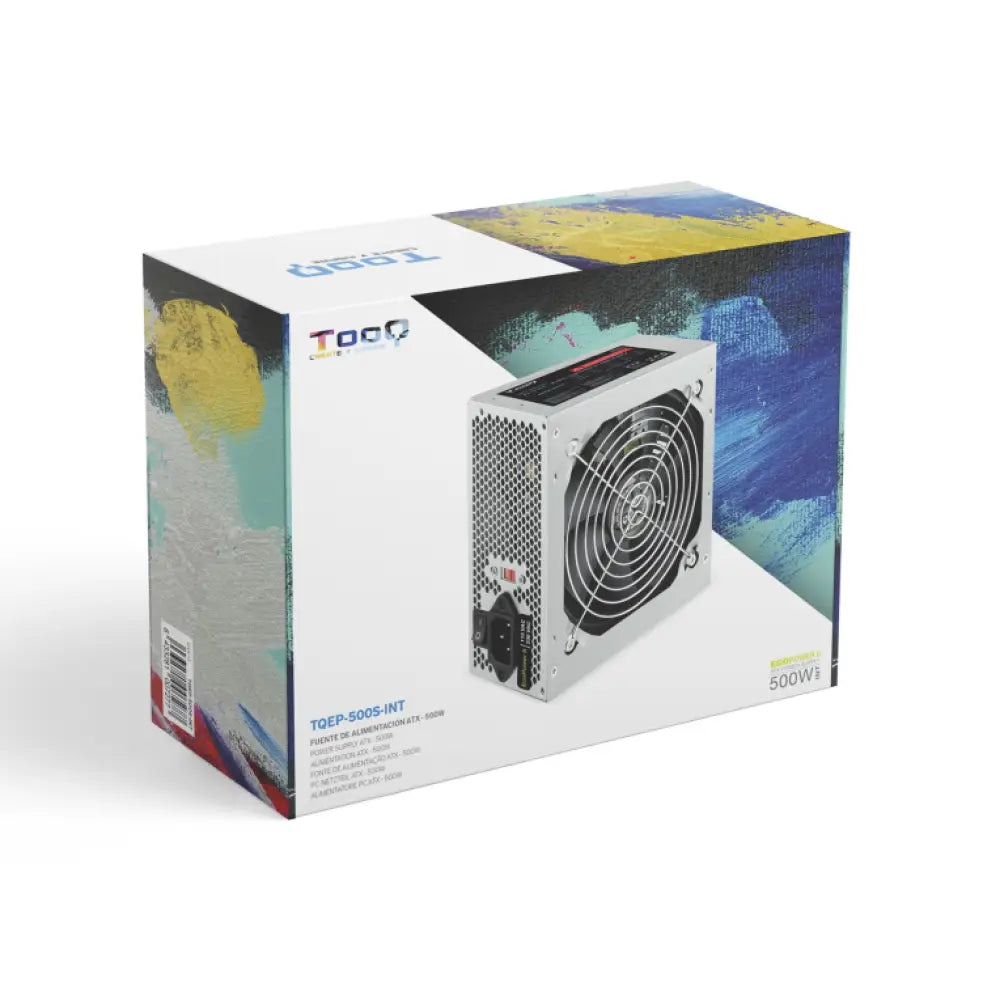TooQ TQEP-500S-INT unidad de fuente de alimentación 500 W 24-pin ATX ATX Plata - detalle