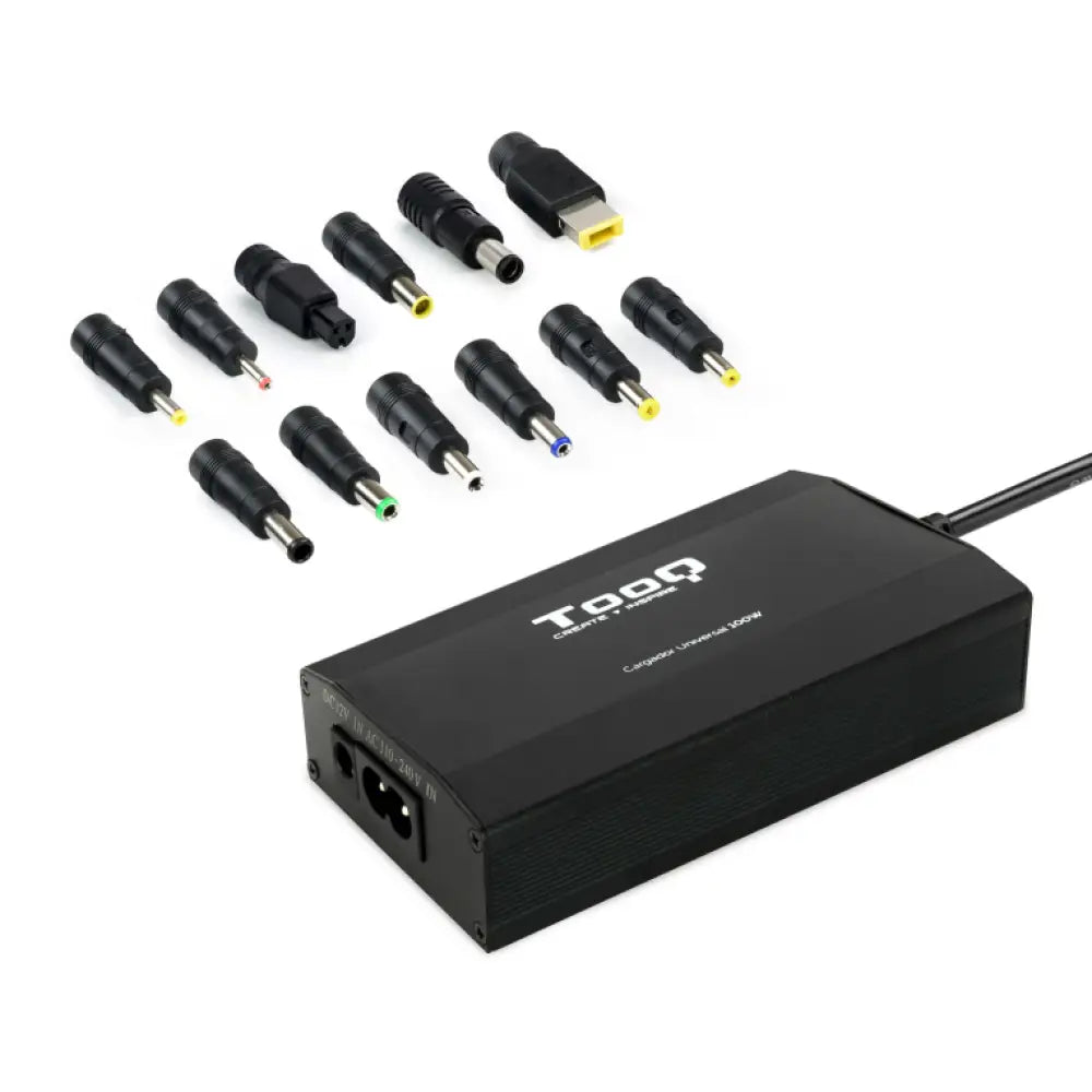 TooQ TQLC-100BS01M adaptador e inversor de corriente Auto/Interior Negro - detalle