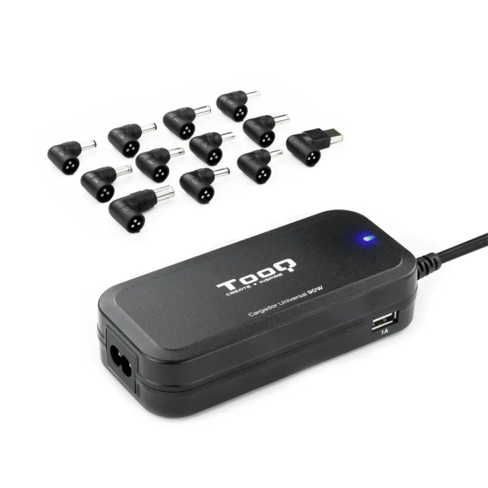 TooQ TQLC-90BS02AT adaptador e inversor de corriente Interior 90 W Negro - detalle