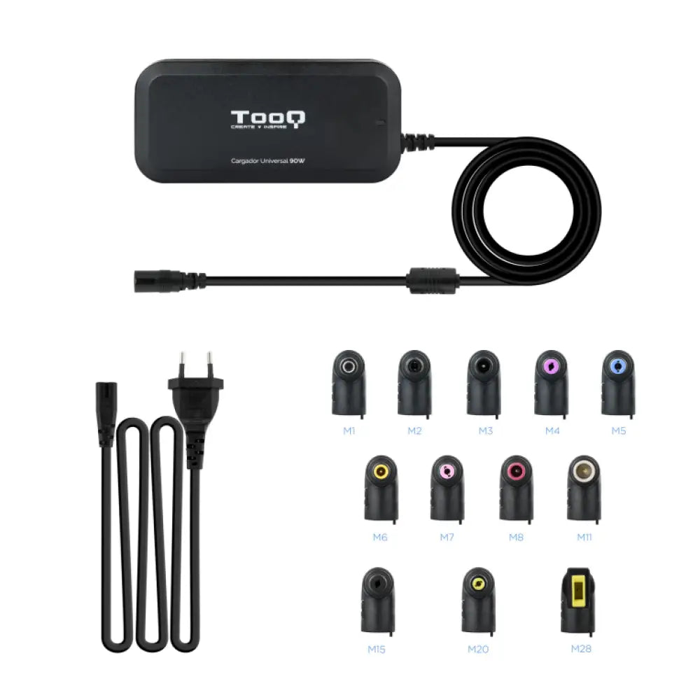 TooQ TQLC-90BS02AT adaptador e inversor de corriente Interior 90 W Negro - detalle