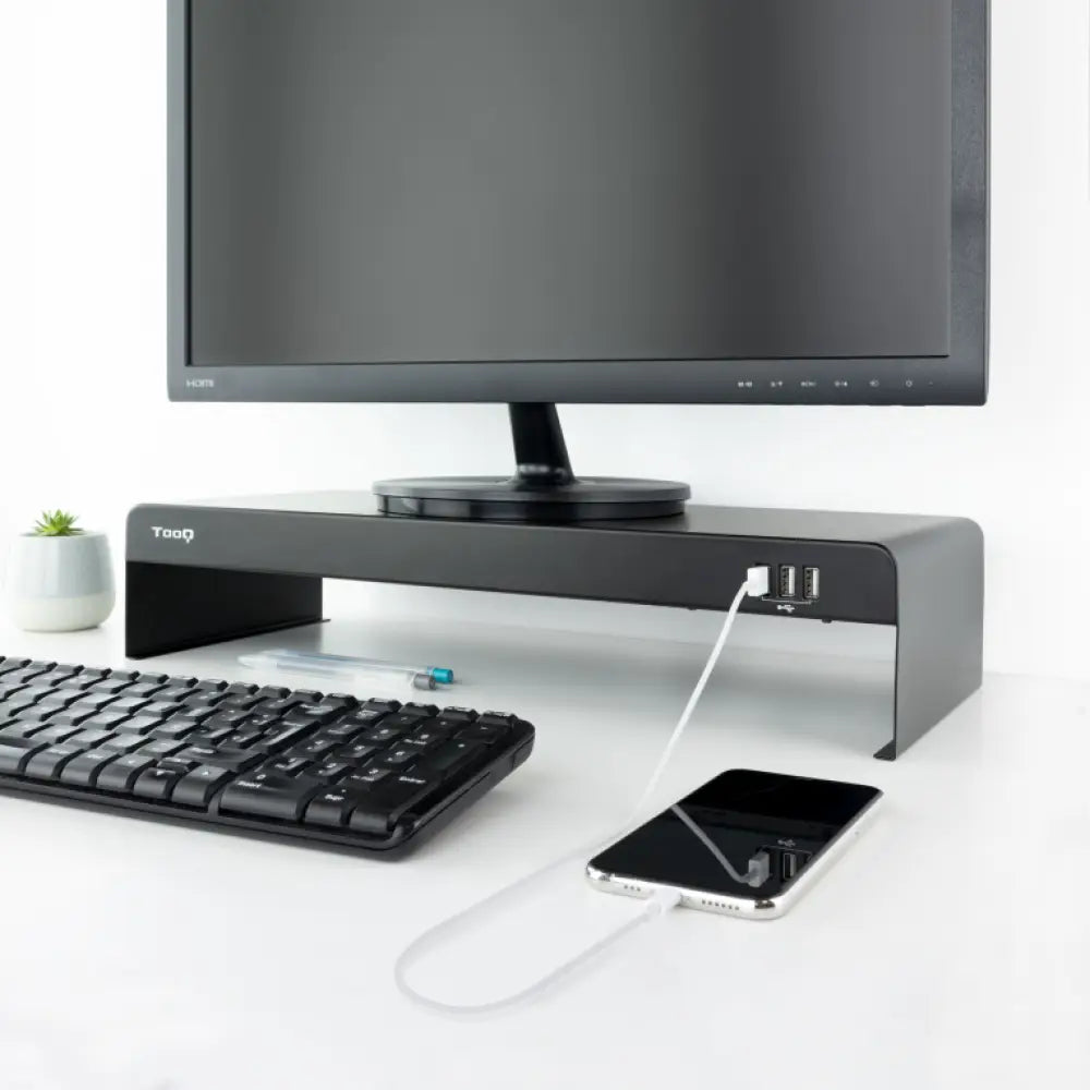 TooQ TQMR0124 soporte para monitor Escritorio Negro - detalle
