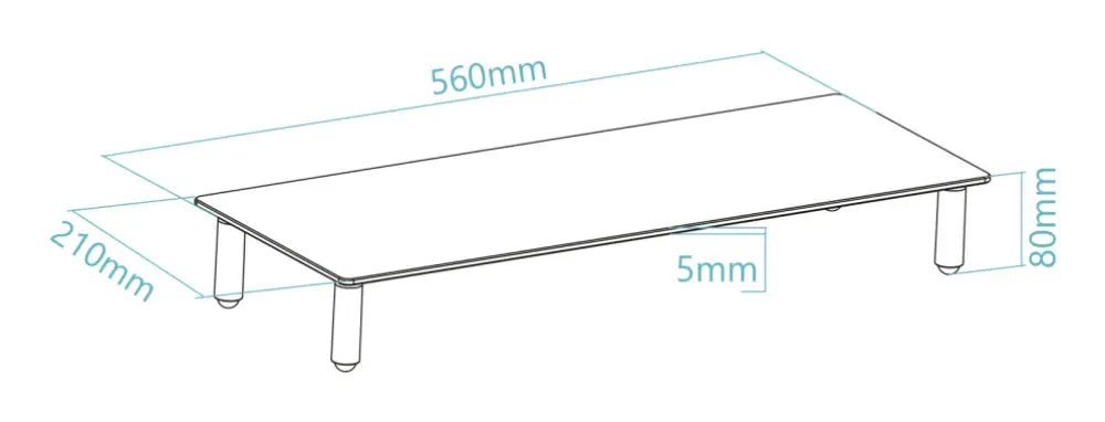 TooQ TQMR061 soporte para ordenador portátil Transparente - detalle