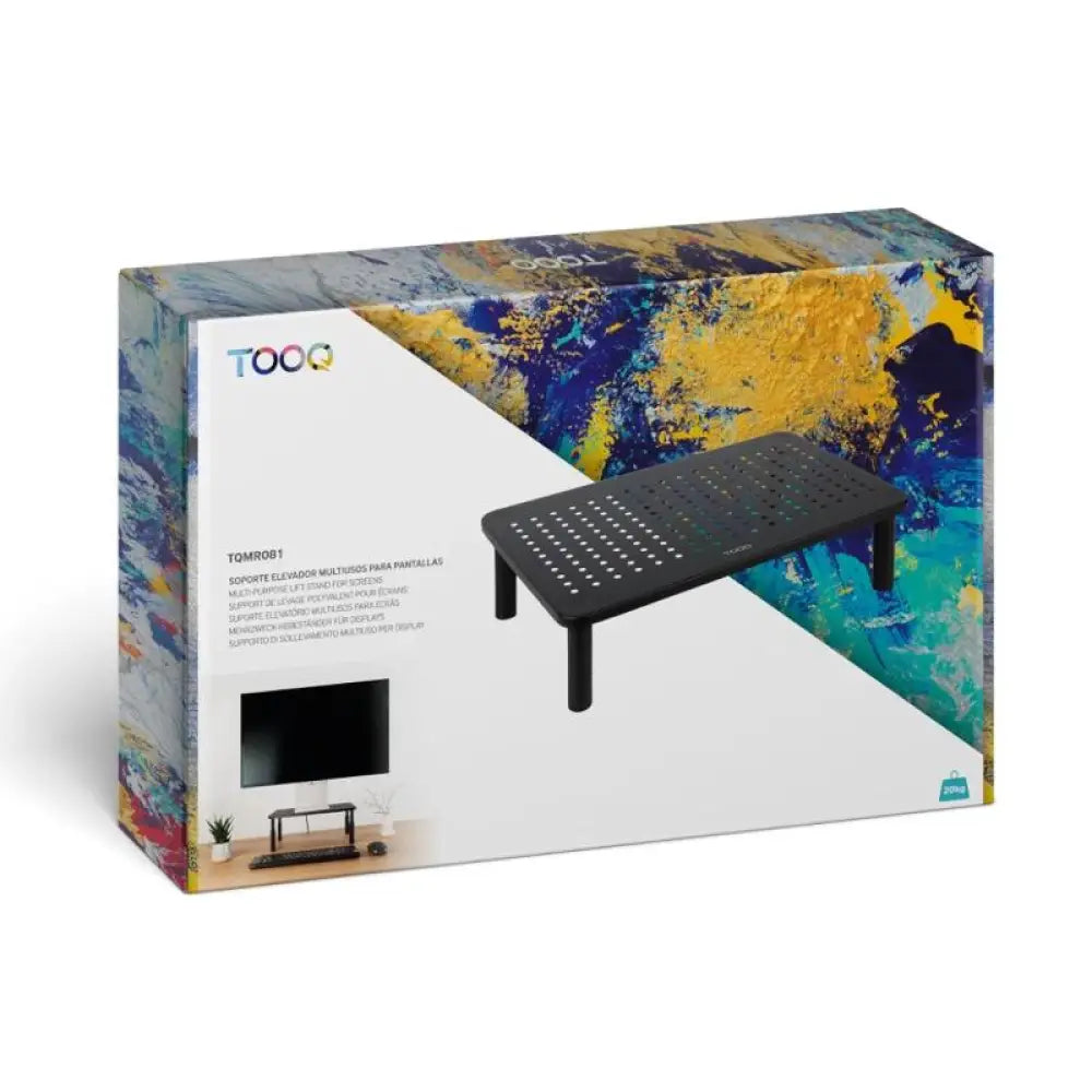 Tooq TQMR081 Soporte elevador monitores Negro - detalle