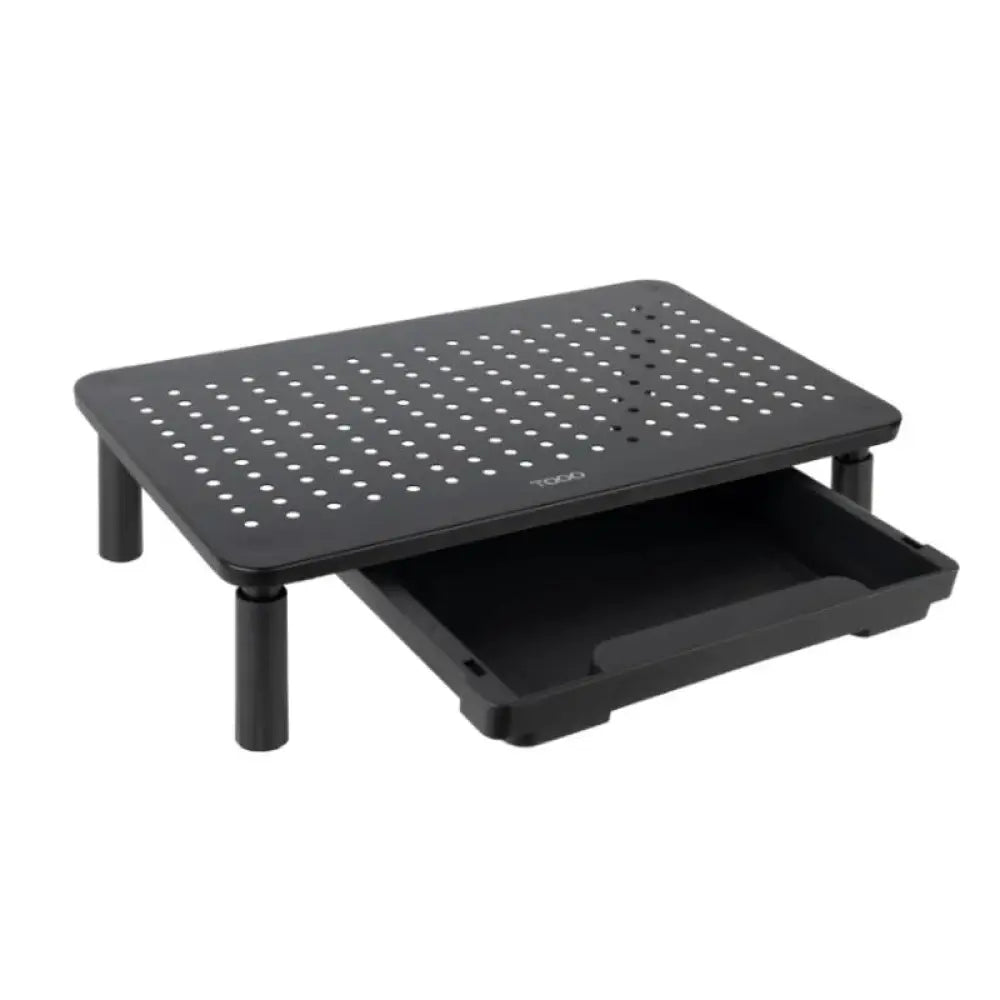 Tooq TQMR087 Soporte elevador monitores con cajón - detalle