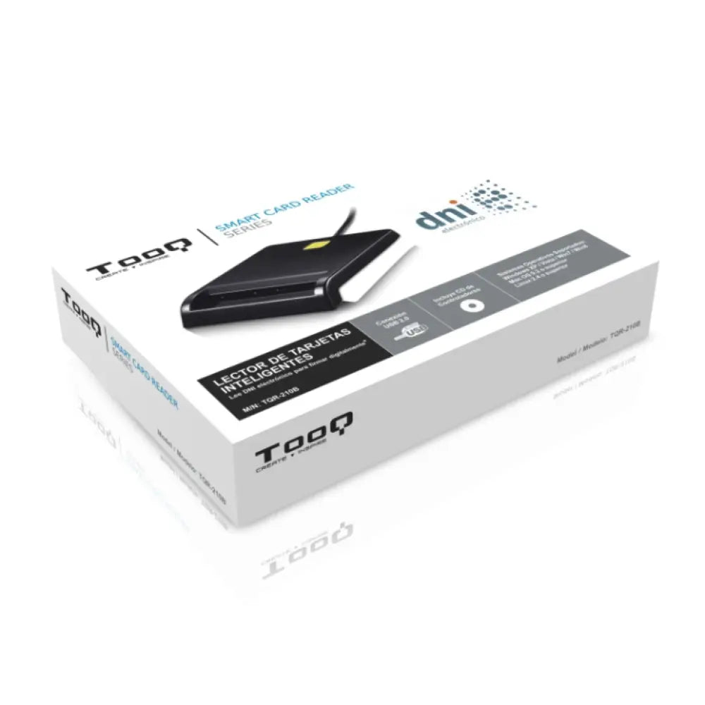 TooQ TQR-210B lector de tarjeta inteligente Interior - detalle