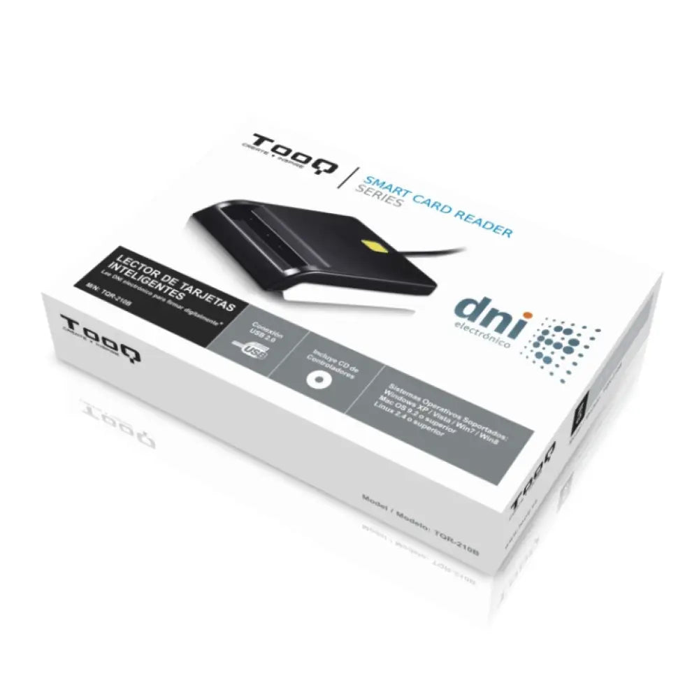 TooQ TQR-210B lector de tarjeta inteligente Interior - detalle