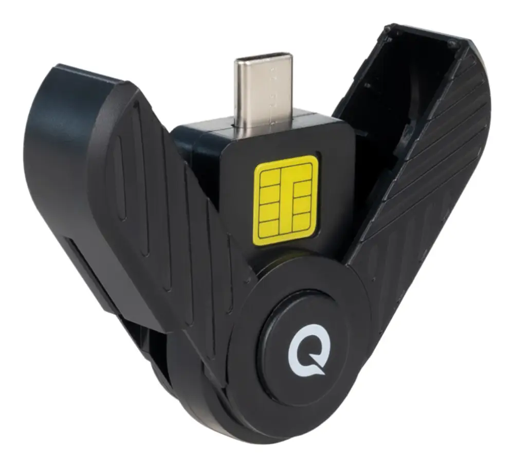 TooQ TQR-3011B lector de tarjeta inteligente USB Tipo C - detalle
