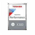 Disco duro interno Toshiba X300 HDWR780EZSTA de 8TB de 3.5 pulgadas y interfaz SATA-600, vista desde arriba con etiquetas.