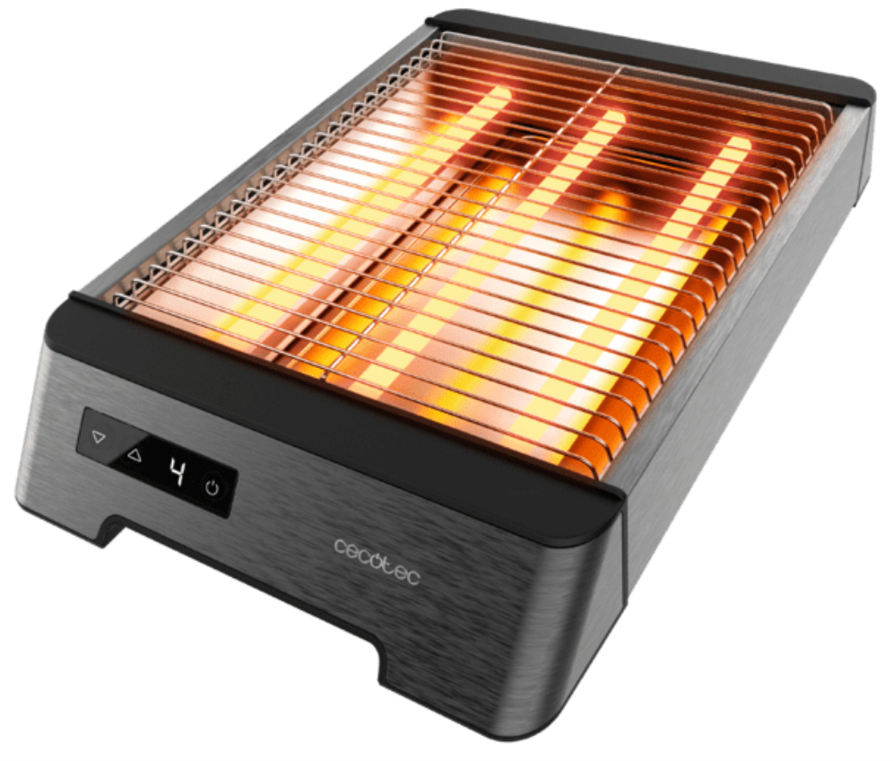 Cecotec NiceSlice 6 2 rebanada(s) 1000 W Negro. Acero inoxidable