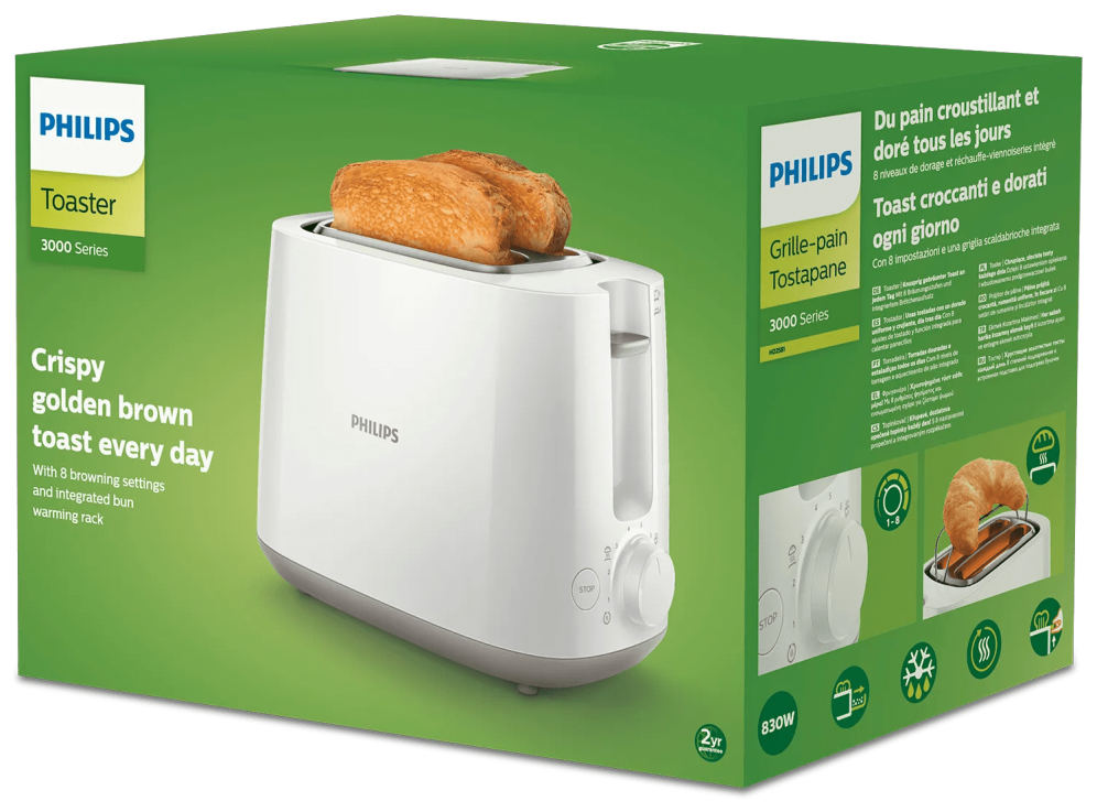 TOSTADORA PHILIPS HD2581/00 BLANCO - detalle