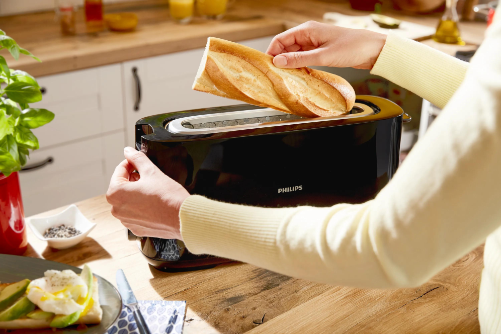 TOSTADORA PHILIPS HD2590/90 1030W NEGRO - detalle