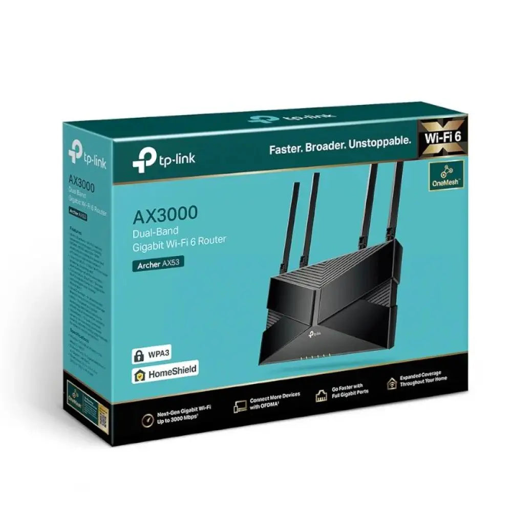 TP-Link Archer AX53 Router WiFi6 AX3000 4xLAN 1xWA - detalle