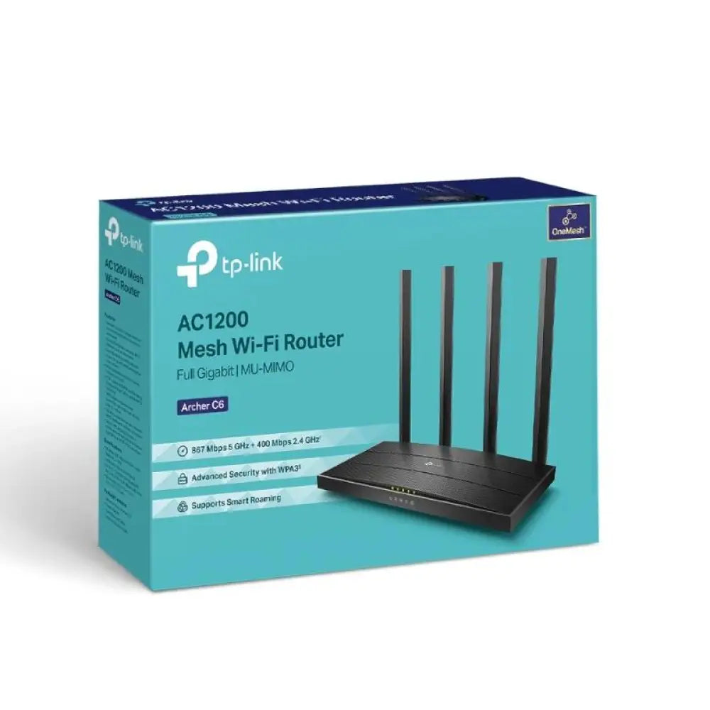 TP-Link Archer C6 Router WiFi AC1200 5xGb Dual - detalle