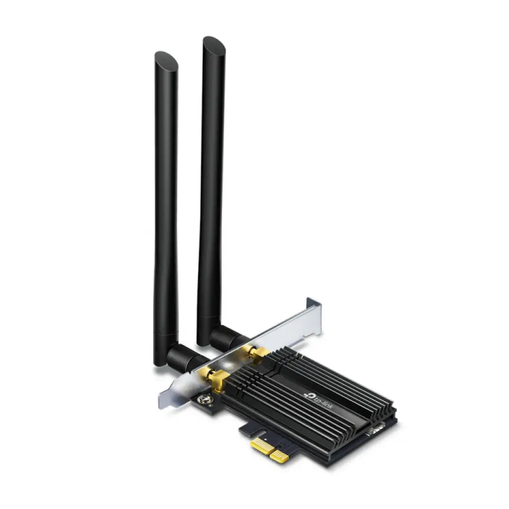 Adaptador TP-Link Archer TX50E con Wi-Fi y Bluetooth, velocidad de 2402 Mbit/s, tarjeta de red para PC y laptops.