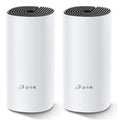 Dos puntos de acceso TP-Link Deco M4 con WiFi Mesh AC1200 y puertos Gigabit Ethernet para red estable y rápida.