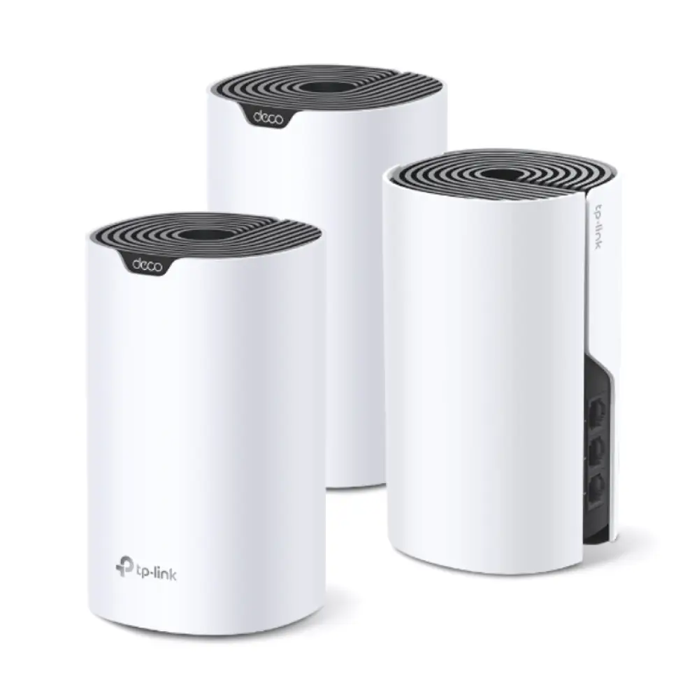 TP-Link Deco S7 (3-pack) Doble banda (2.4 GHz / 5 GHz) Wi-Fi 5 (802.11ac) Blanco. Negro Interno - detalle