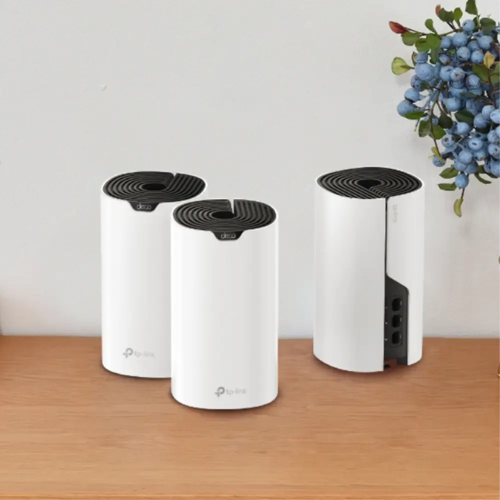 TP-Link Deco S7 (3-pack) Doble banda (2.4 GHz / 5 GHz) Wi-Fi 5 (802.11ac) Blanco. Negro Interno - detalle