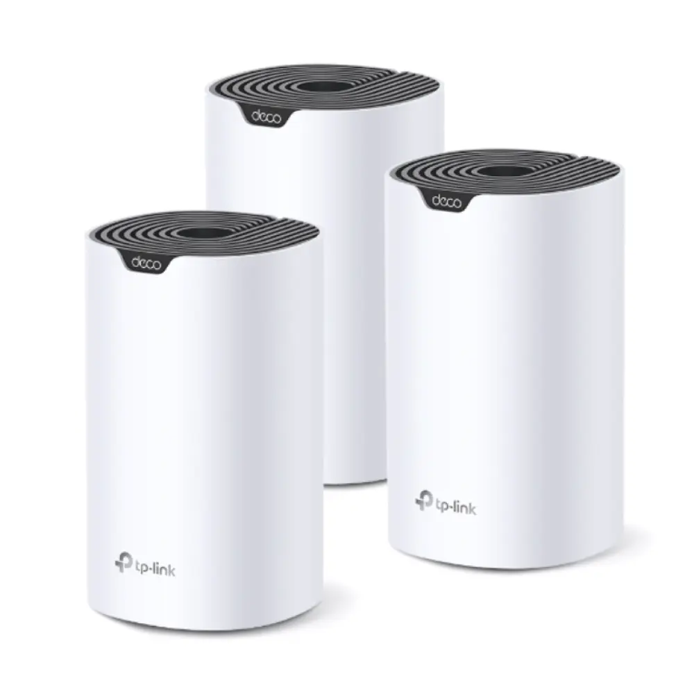 TP-Link Deco S7 (3-pack) Doble banda (2.4 GHz / 5 GHz) Wi-Fi 5 (802.11ac) Blanco. Negro Interno - detalle