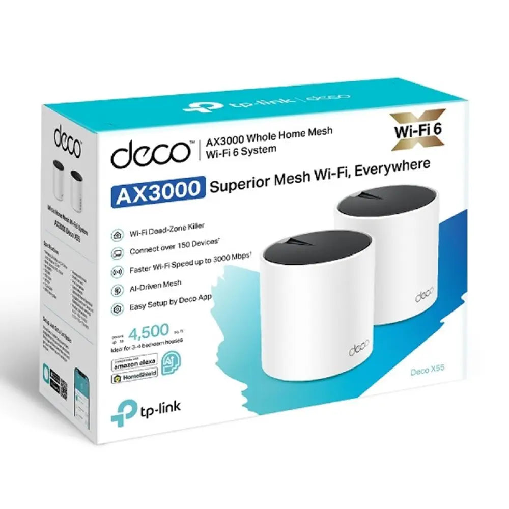 TP-Link Deco X55(2-pack) WiFi6 AX3000 Dual Mesh - detalle