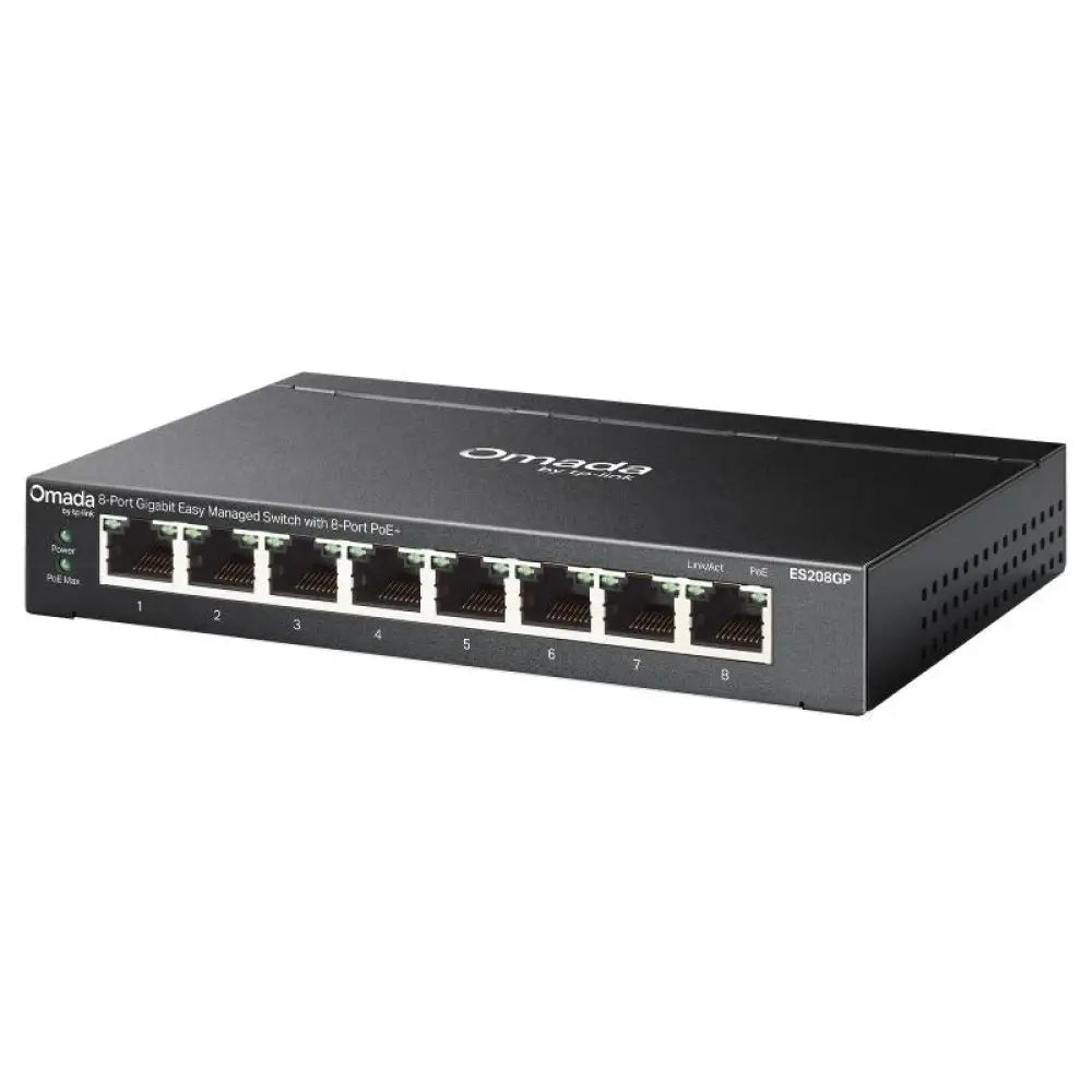 TP-Link ES208GP Switch 8xGbE PoE+ Acero Desktop - detalle