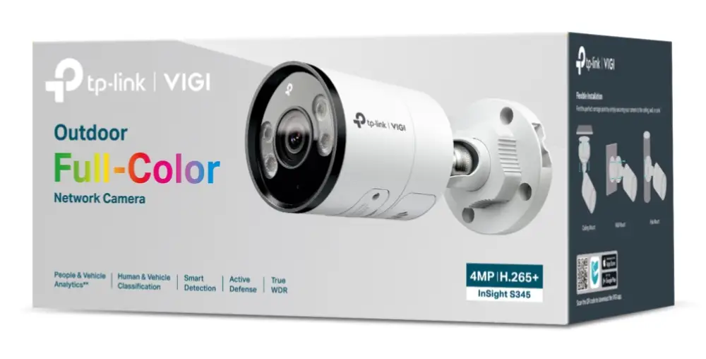 TP-Link INSIGHT S345 Bala (forma) Cámara de seguridad IP Exterior 2688 x 1520 Pixeles Pared - detalle