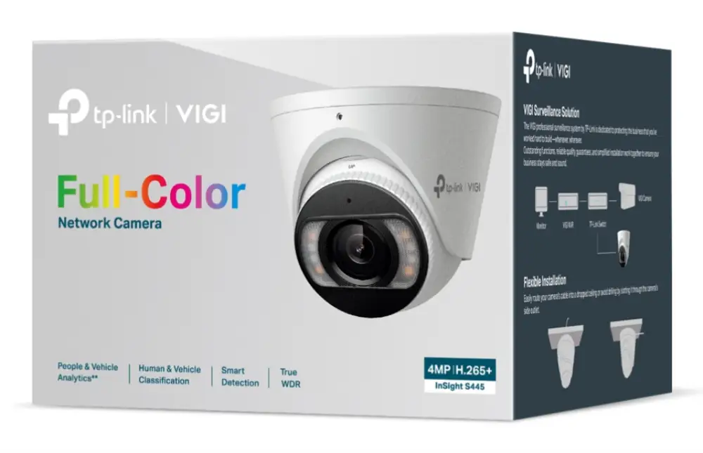 TP-Link INSIGHT S445 Torreta Cámara de seguridad IP Exterior 2688 x 1520 Pixeles Techo - detalle