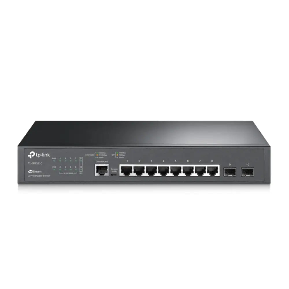 TP-Link JetStream TL-SG3210 switch Gestionado L2/L3 Gigabit Ethernet (10/100/1000) 1U Negro - detalle