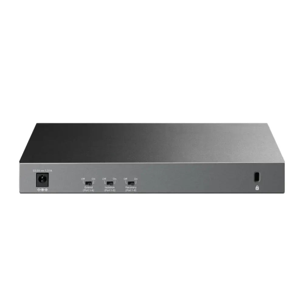 TP-Link LiteWave LS1210GP switch No administrado Gigabit Ethernet (10/100/1000) Energía sobre Ethernet (PoE) Negro - detalle