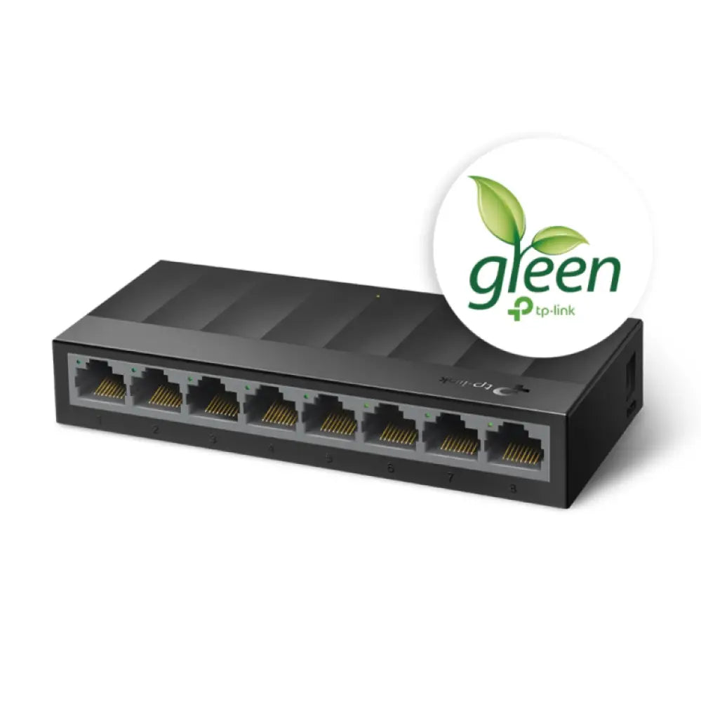 TP-Link LS1008G switch No administrado Gigabit Ethernet (10/100/1000) Negro - detalle