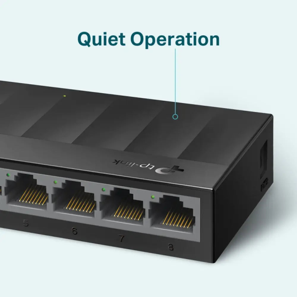TP-Link LS1008G switch No administrado Gigabit Ethernet (10/100/1000) Negro - detalle
