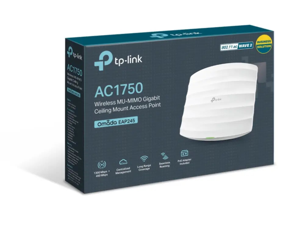 TP-Link Omada EAP245 1750 Mbit/s Blanco Energía sobre Ethernet (PoE) - detalle