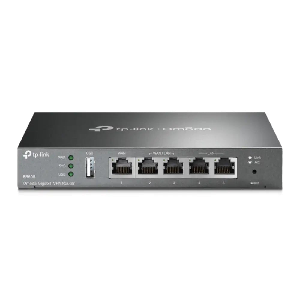 TP-Link Omada ER605 router Gigabit Ethernet Negro - detalle