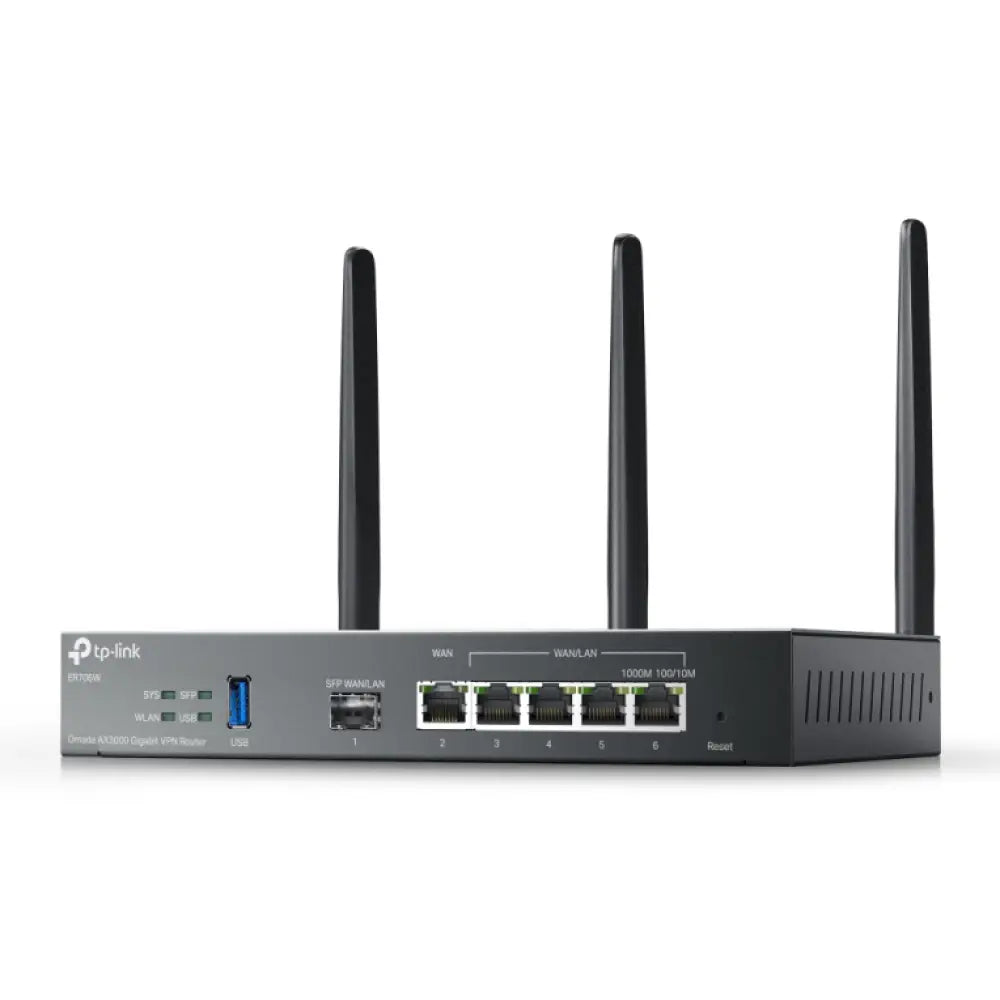 TP-Link Omada ER706W router inalámbrico Gigabit Ethernet Doble banda (2.4 GHz / 5 GHz) Negro - detalle
