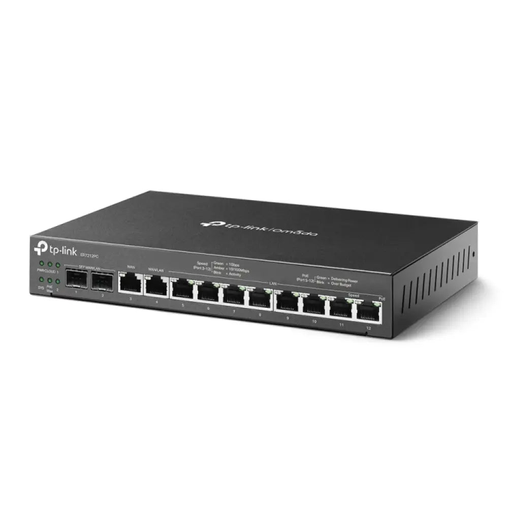 TP-Link Omada ER7212PC router Gigabit Ethernet Negro - detalle