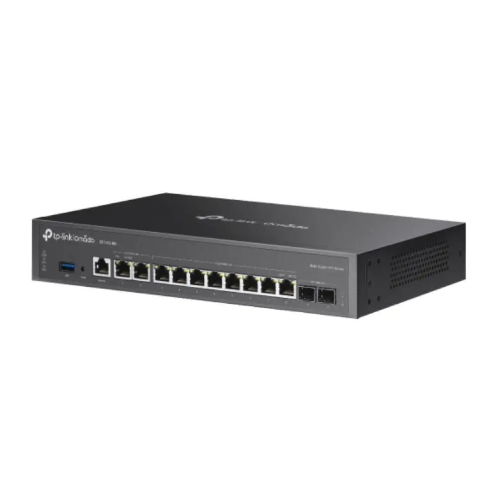 TP-Link Omada ER7412-M2 router 2.5 Gigabit Ethernet. Gigabit Ethernet Negro - detalle
