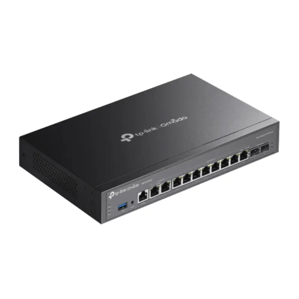 TP-Link Omada ER7412-M2 router 2.5 Gigabit Ethernet. Gigabit Ethernet Negro - detalle