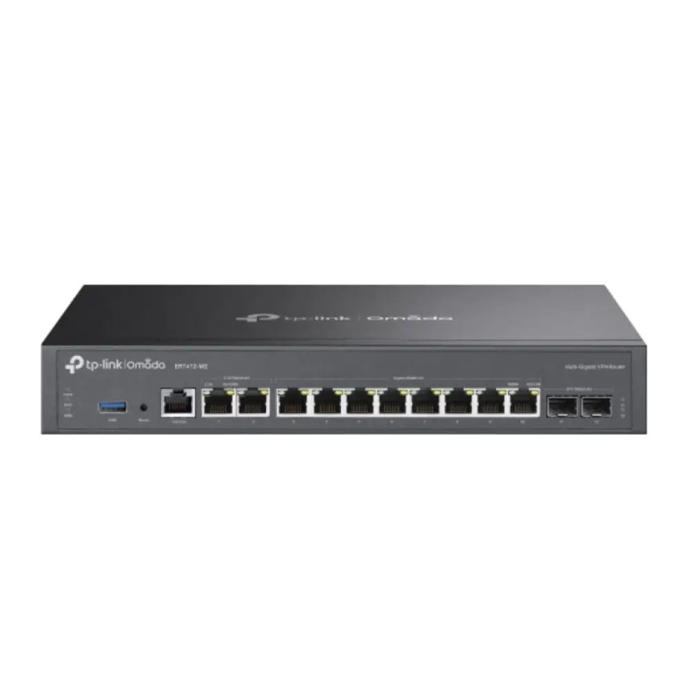 TP-Link Omada ER7412-M2 router 2.5 Gigabit Ethernet. Gigabit Ethernet Negro - detalle