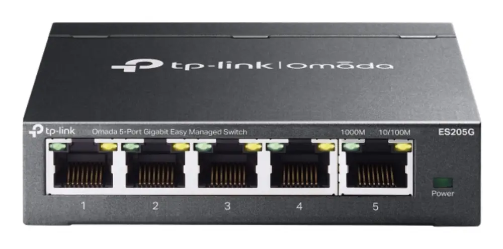 TP-Link Omada ES205G switch Gestionado Gigabit Ethernet (10/100/1000) Negro - detalle