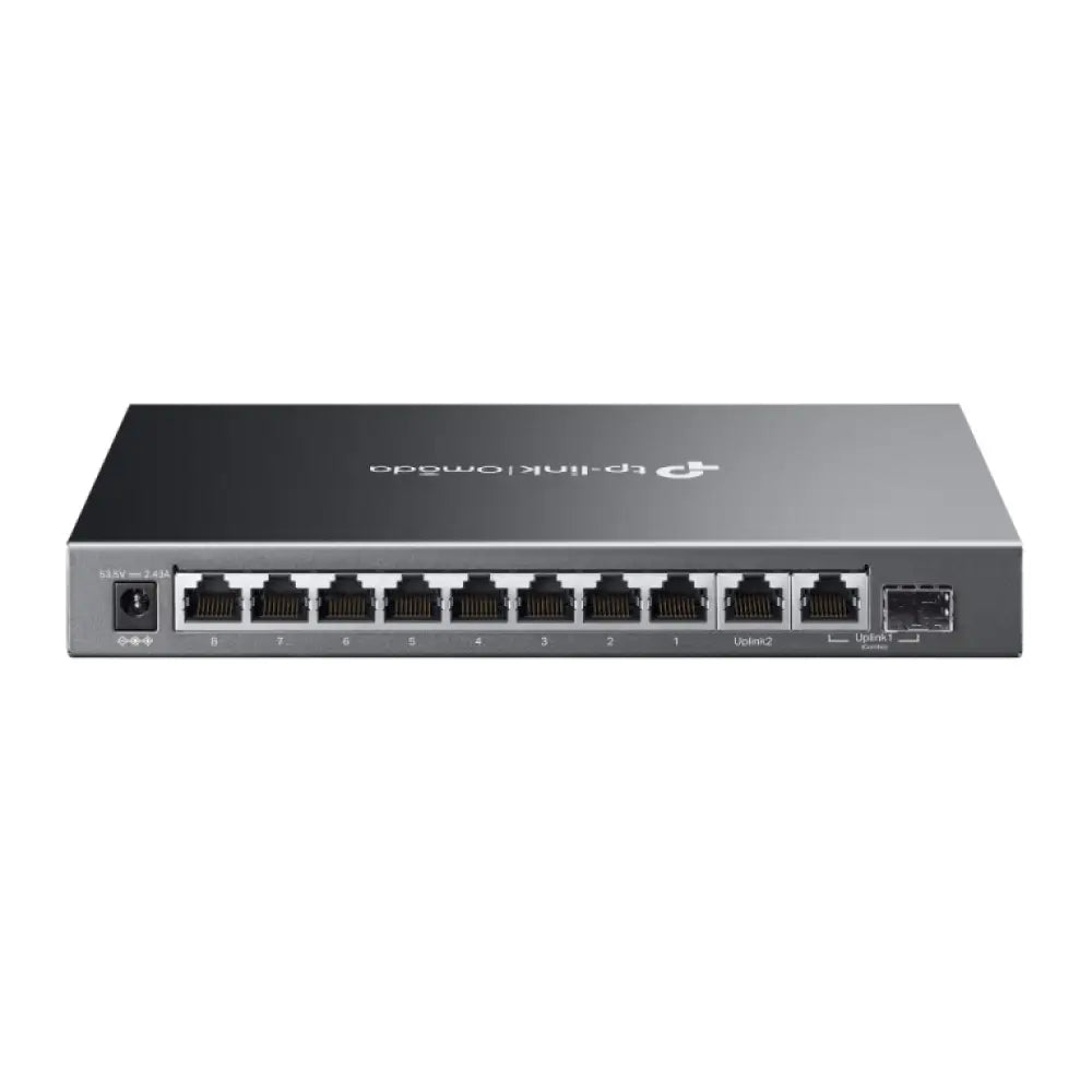 TP-Link Omada ES210GMP switch Gestionado Gigabit Ethernet (10/100/1000) Energía sobre Ethernet (PoE) Negro - detalle