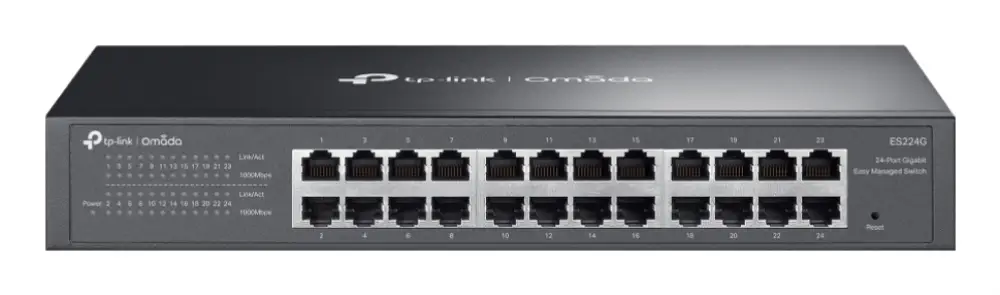 TP-Link Omada ES224G switch Gestionado L2 Gigabit Ethernet (10/100/1000) Negro - detalle
