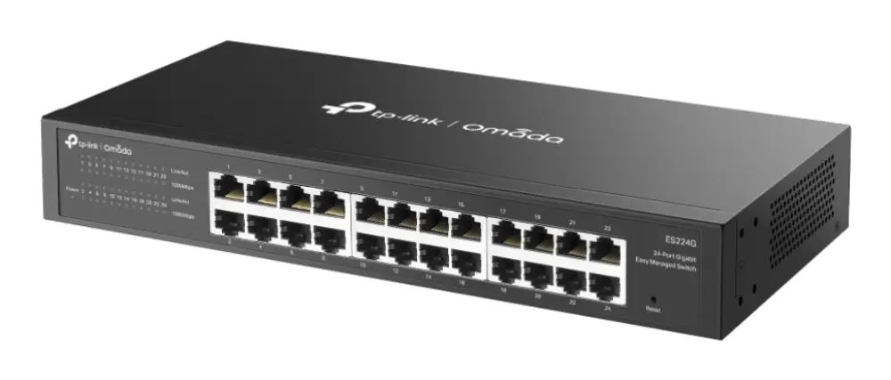 TP-Link Omada ES224G switch Gestionado L2 Gigabit Ethernet (10/100/1000) Negro - detalle