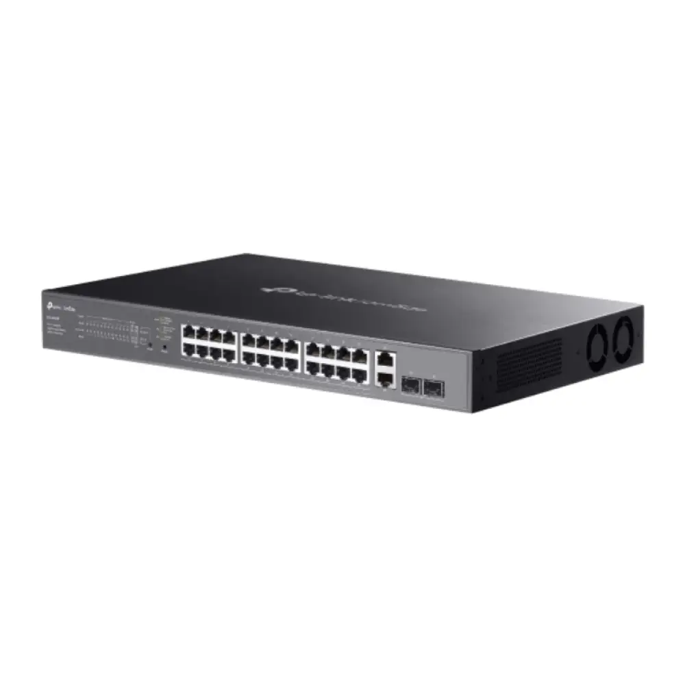TP-Link Omada ES228GMP switch Gestionado L2 Gigabit Ethernet (10/100/1000) Energía sobre Ethernet (PoE) Negro - detalle